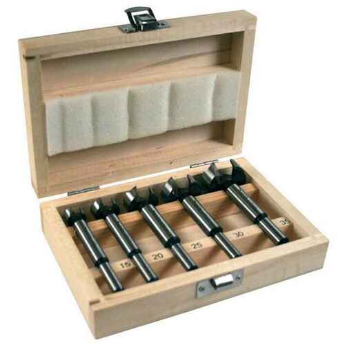 MAKITA D-47357 5pcs Forstner Drill bit set with Wooden Case - ชุดดอกเจาะ forstner 5 ตัว/ชุด พร้อมกล่องไม้ มากีต้า รุ่น D-47357