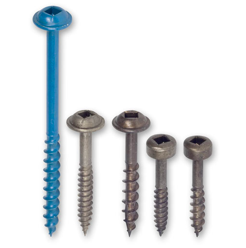 KREG SK03 Pocket-Hole Screw Kit - ชุดคิทสกรูสำหรับผู้เริ้มต้น SPS-F1 - 1" (25mm), SPS-C1 - 1" (25mm), SML-F125 - 1-1/4" (31mm), SML-C125 - 1-1/4" (31mm) ขนาดละ 150 ตัว และ SML-C250B จำนวน 75 ตัว