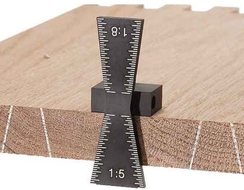 SIT Tool Dovetail Marker Wood Joints Gauge Tool with Scale 1:5 and 1:8 - ตัวเกจช่วยขีดเส้นสำหรับตัดเดือยหางเหยี่ยวด้วยเลื่อยมือให้เที่ยงตรงในการตัด