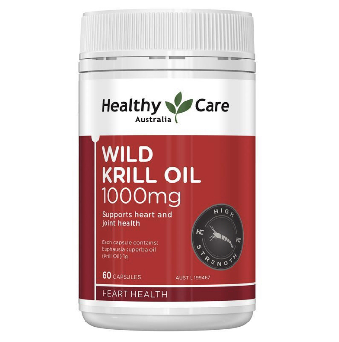 #พร้อมส่ง Healthy Care Wild Krill Oil 1000mg (60 แคปซูล)