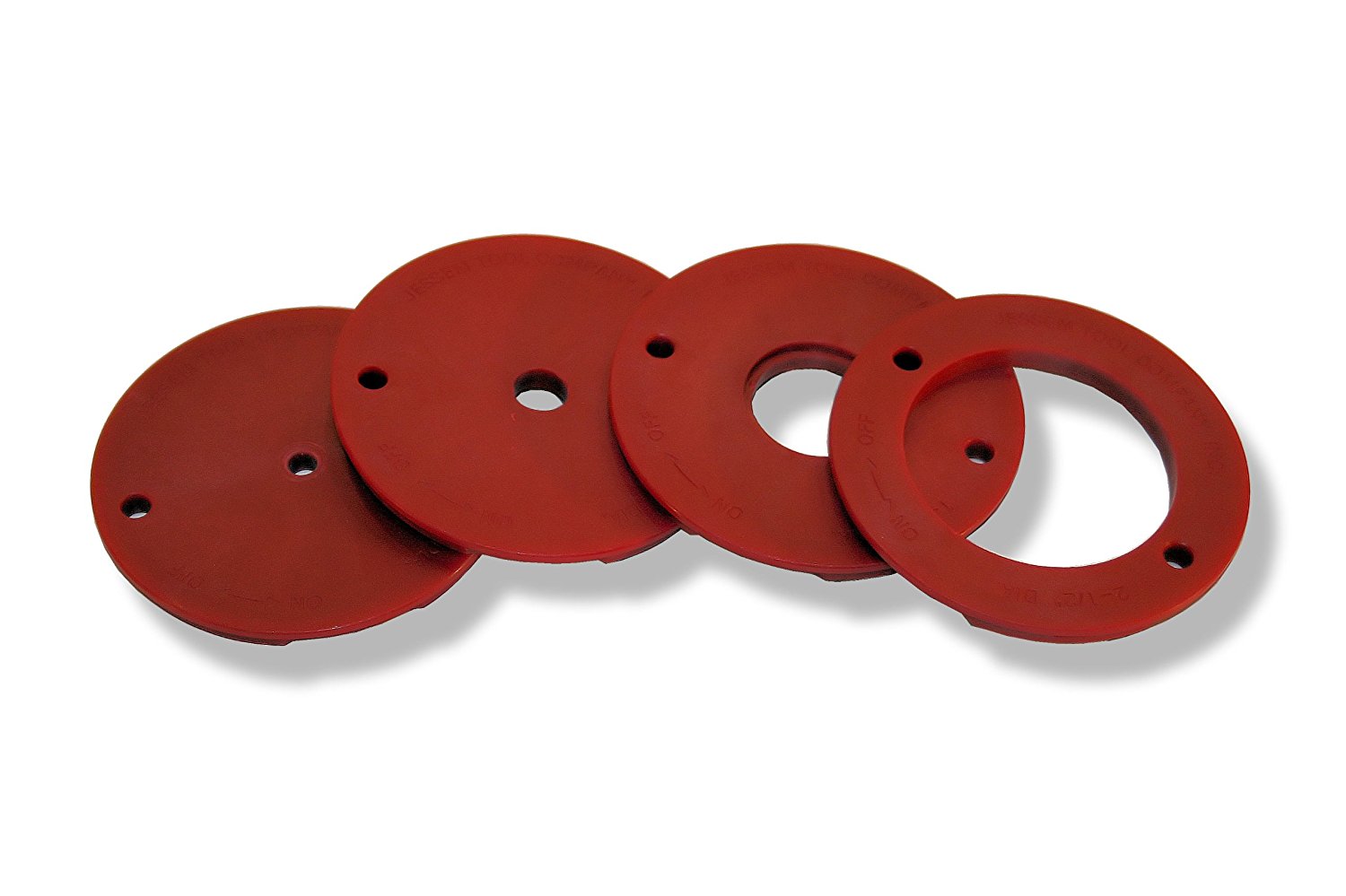 JessEm 4-Piece Tab-Loc Insert Ring Set- แผ่นช่องเปิดเพลทโต๊ะเร้าเตอร์ *
