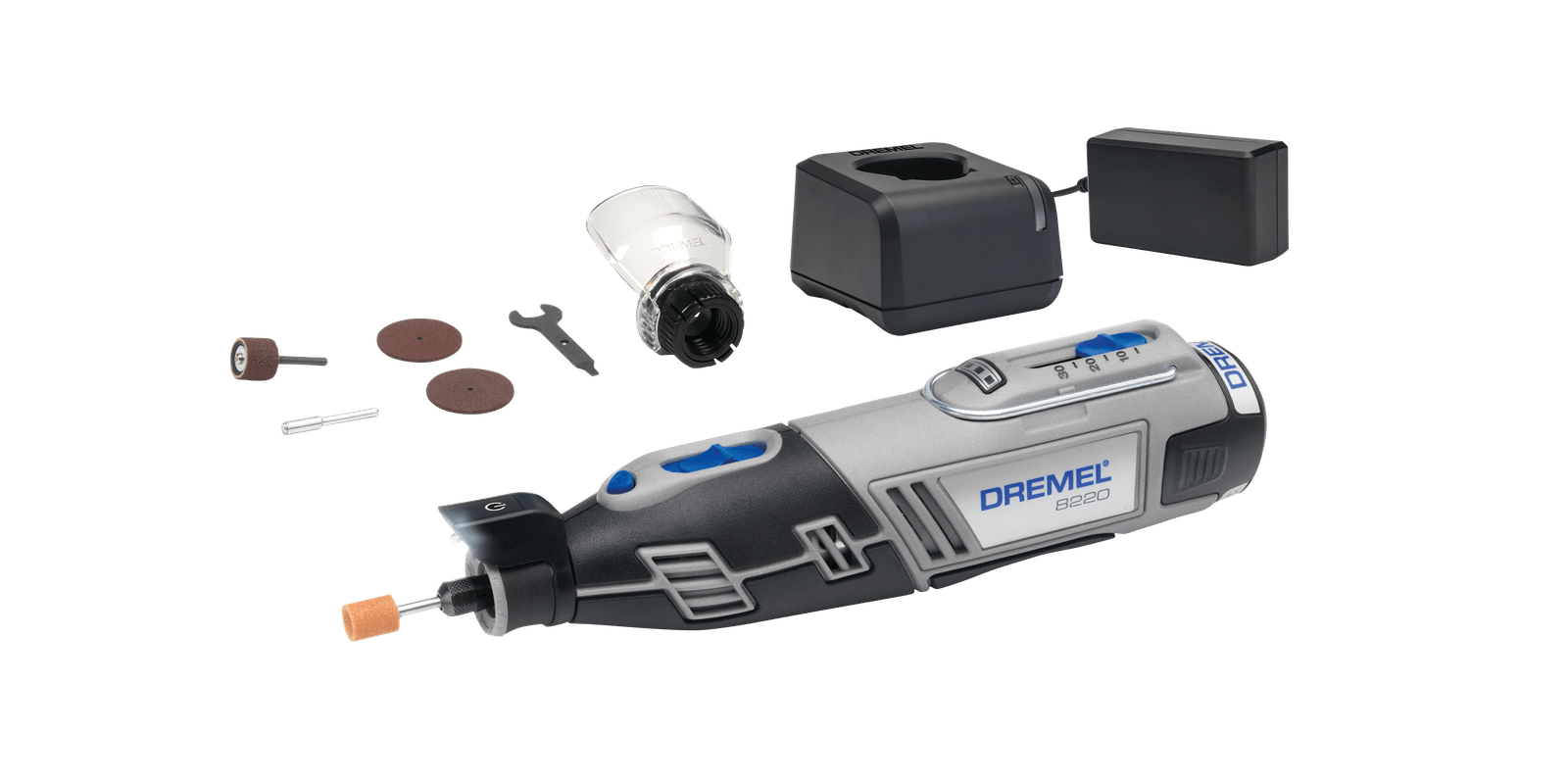 DREMEL 8220-1/5 12V Cordless Rotary Tool - เครื่องมือเไร้สายใช้แบตเตอรี่ 12โวล์ท เดรเมล รุ่น 8220-1/5 (มาแทนรุ่น 8200-1/35)
