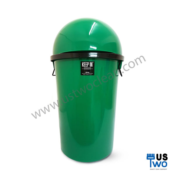 ถังขยะทรงกลม ฝาโดม 75 ลิตร