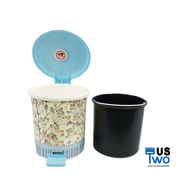 ถังขยะแบบเหยียบ ทรงกลมขนาด 5.5 ลิตร