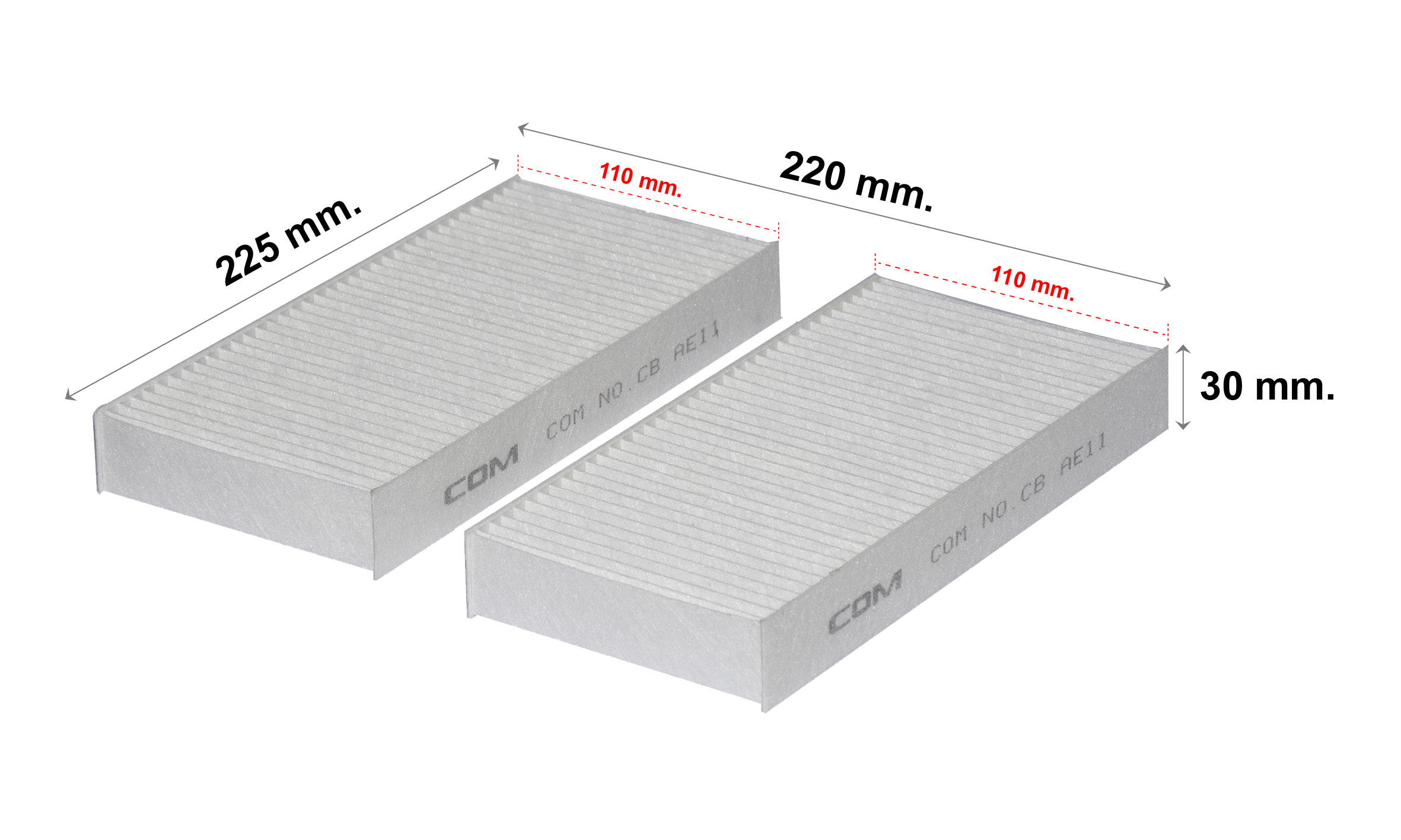 กรองอากาศ กรองแอร์ HONDA STREAM ฮอนด้า สตรีม G1,G2 ปี 2000-2006 ,ไส้กรอง COM