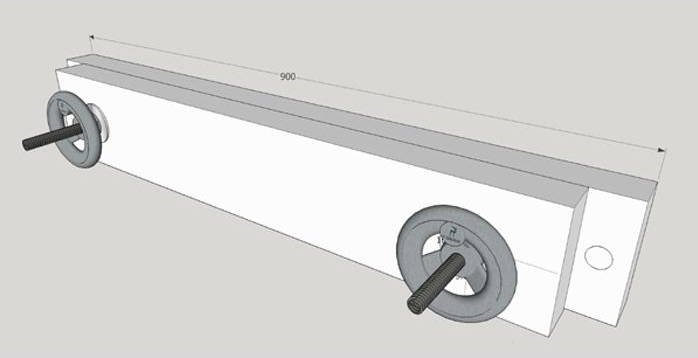 T Deer Moxon Vise Hardware - อุปกรณ์ฮาร์ดแวร์สำหรับทำปากกาโต๊ะงานไม้พวงมาลัยคู่ T-Deer -MOXON01-C001