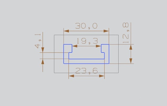 Wnew Aluminum Miter Slots รางอลูมิเนียม Miter สำหรับงานไม้