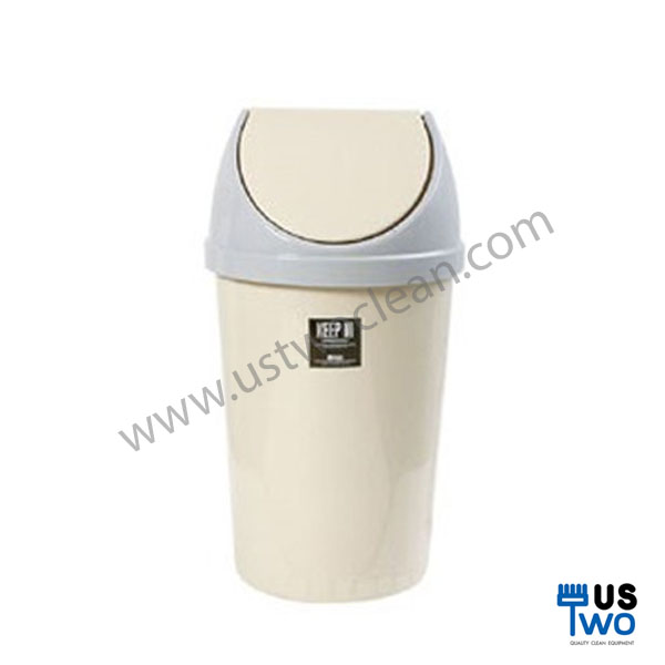 ถังขยะทรงกลม พร้อมฝาแกว่ง 45 ลิตร