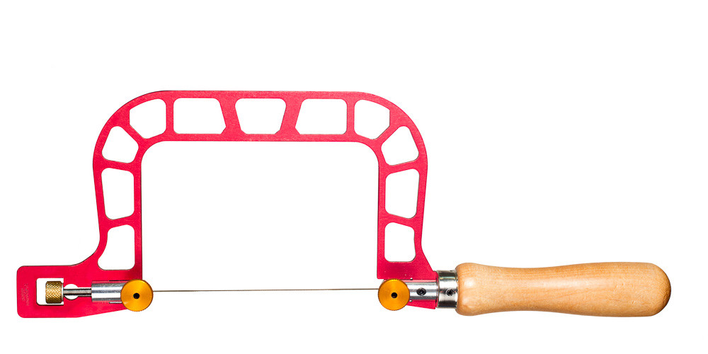 Knew Concepts - Coping Saw with Screw Tension or Lever Tension, 125mm - เลื่อยฉลุมือขนาด 125มม รุ่นดึงใบเลื่อยด้วยสกรู (สินค้าสั่งซื้อล่วงหน้า Pre Order)