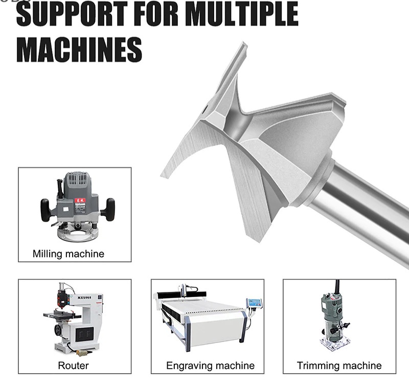 SIT Tool 63xx - 1/2-inch Shank Arc Bending Woodworking Router Bits - ดอกเร้าเตอร์ตีทำโค้งไม้ แกน 1/2นิ้ว