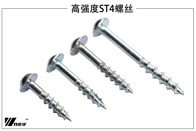 Wnew 100pcs. Pocket-Hole Screws - สกรูสำหรับใช้กับจิ๊กเจาะเอีย จำนวน 100 ตัว (ขนาดเรียงตามความยาว)