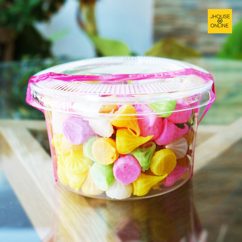ขนมอาลัวจิ๋ว ขนมไทยโบราณ กรอบนอกนุ่มใน อร่อย หอมหวานกำลังดี สีสันน่าทาน