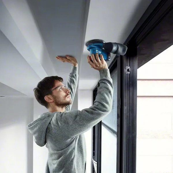 BOSCH GEX 185-Li Cordless Random Orbital Sander (Tool only, without battery and charger) - เครื่องขัดกระดาษทรายไร้สายระบบลูกเบี้ยว BOSCH รุ่น GEX 185-Li (ไม่มีแบตเตอรี่ ไม่มีแท่นชาร์จ) - 06013A5080