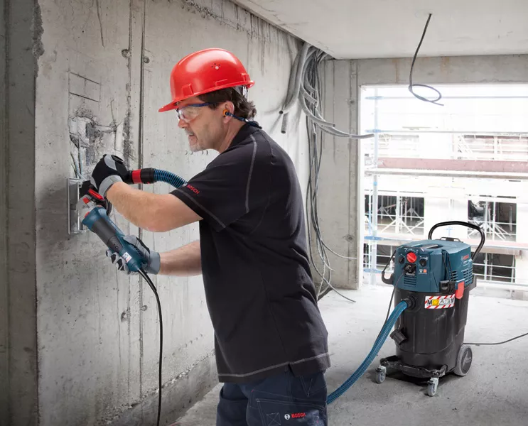 BOSCH GAS 55 M AFC Corded Dust Extractor - เครื่องดูดฝุ่นแบบมีสาย BOSCH รุ่น GAS 55 M AFC (55 ลิตร/ 1,200w) - 06019C3360