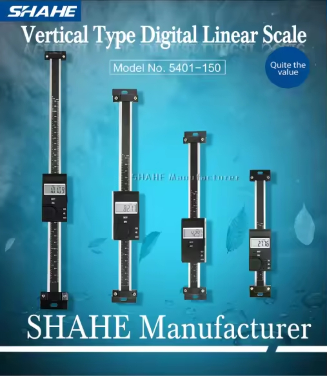 SHAHE 5401-xxx Vertical Type Digital Linear Scale - เครื่องวัดและแสดงผลความลึกของเครื่องมือ มีจอแสดงผลแนวตั้งในตัว SHAHE รุ่น 5401-xxx