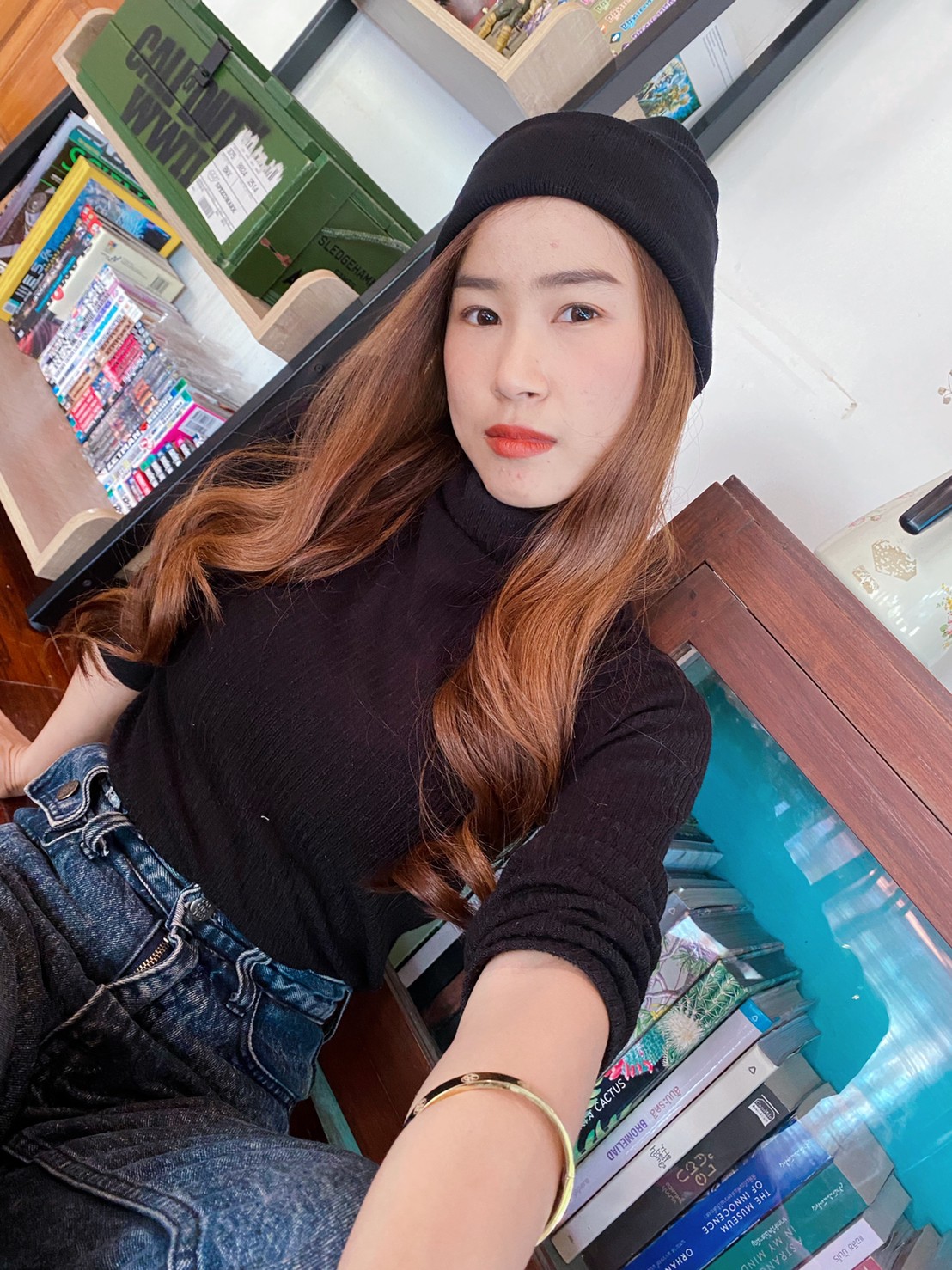 หมวกไหมพรมบินนี่ (beanie hat)ใส่กันหนาว