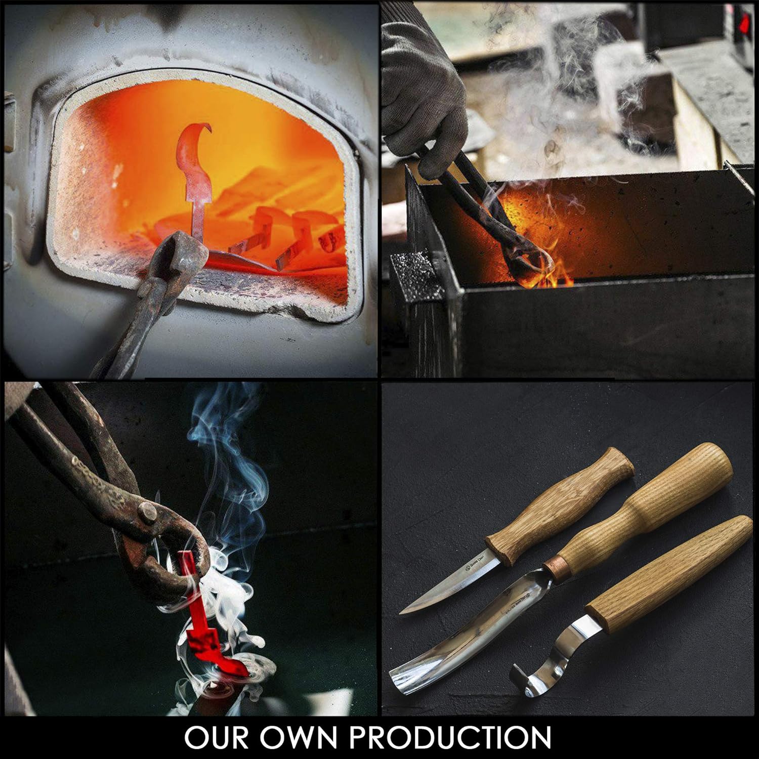 BeaverCraft S14 Wood Carving Tools Set ชุดเครื่องมือแกะสลักไม้สำหรับขุดช้อน ถ้วย 3 เล่ม (Made in Ukraine)