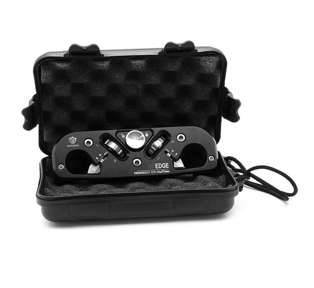 HONGDUI DJ11S - Chamfer Plane Edge Plane Corner Plane Quick Edge Trimmer Chamfering Tool with 3 Carbide Inserts for Woodworking- กบไสมุมพร้อมใบกบคาร์ไบด์ 3 ใบ Hongdui รุ่น DJ11S