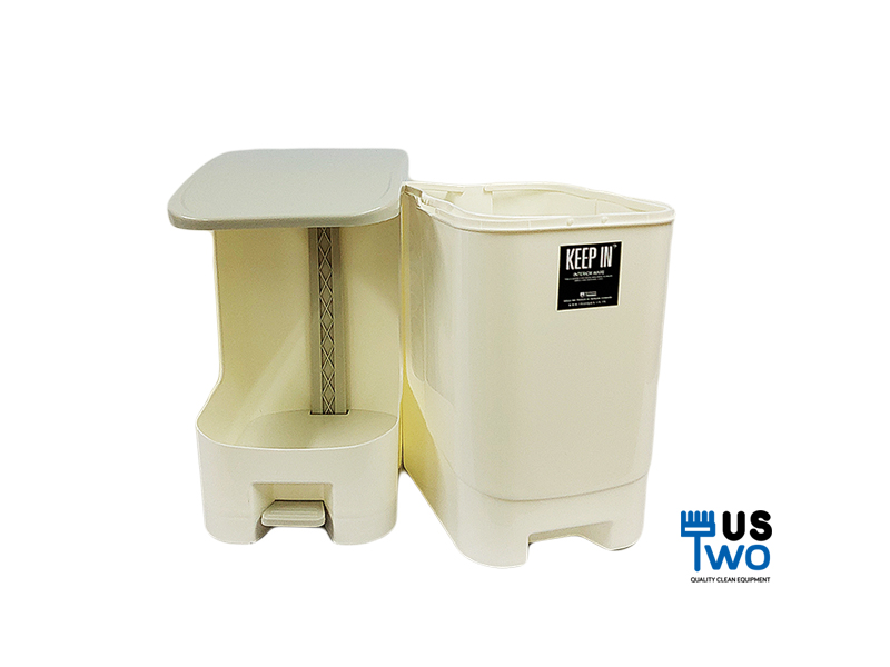 ถังขยะแบบเหยียบ ทรงเหลี่ยม ขนาด 28 ลิตร