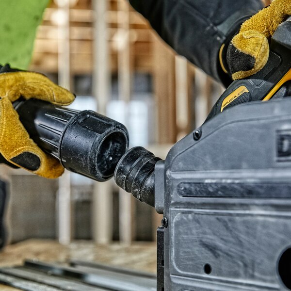 DEWALT DCS520NT 54V XR FLEXVOLT 165mm (6-1/2") Cordless Plunge Saw (Bare unit-without battery and guide rail) - เลื่อยราง.ใช้แบตเตอรี่ 54 โวล์ท DEWALT รุ่น DCS520NT (เครื่องเปล่าไม่มีแบต ไม่มีราง)