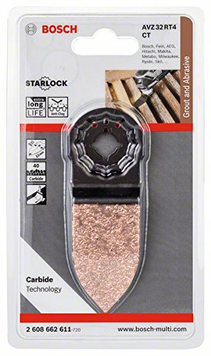 BOSCH 2608662611 AVZ 32 RT4 Plunge Cut Saw Blade, Black/Brown - ใบมีด AIZ 32 RT4 สำหรับเครื่องมืออเนกประสงค์ - 2608662611