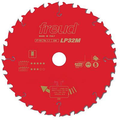 FREUD LP32MCR3 7in.x 30T Saw Blade for General Purpose Wood cut, 25.4 mm. Arbor -ใบเลื่อยตัดไม้ทั่วไป ขนาด 7 นิ้ว 30ฟัน สำหรับเลื่อยมวงเดือน