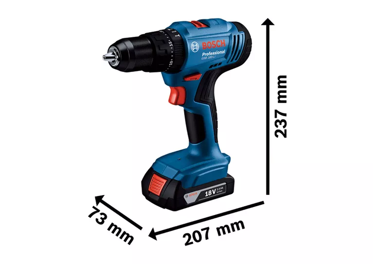 BOSCH GSB 183-LI Drill and Impact Driver - สว่านกระแทกไร้สาย 18V บ๊อช รุ่น GSB 183-LI - 06019K91K1