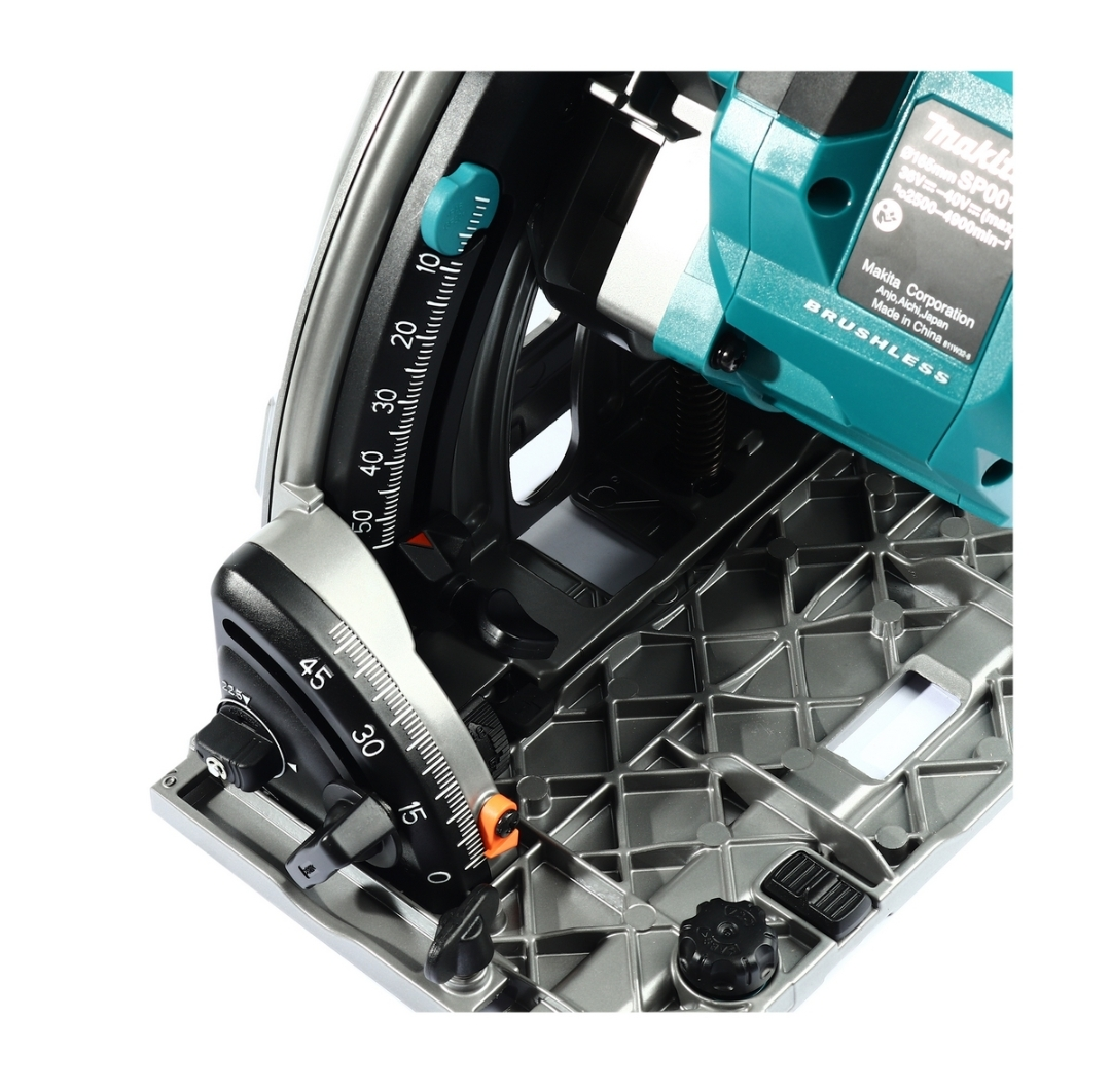 MAKITA XGT SP001G02 - 165mm. (6-inch) 40V Cordless Track Saw - เลื่อยรางไร้สายใช้แบตเตอรี่ Li-Ion 40v (ตัวเลื่อยเปล่าไม่มีแบตเตอรี่ ไม่มีแท่นชาร์ท ไม่มีราง) มากีต้ารุ่น SP001G02