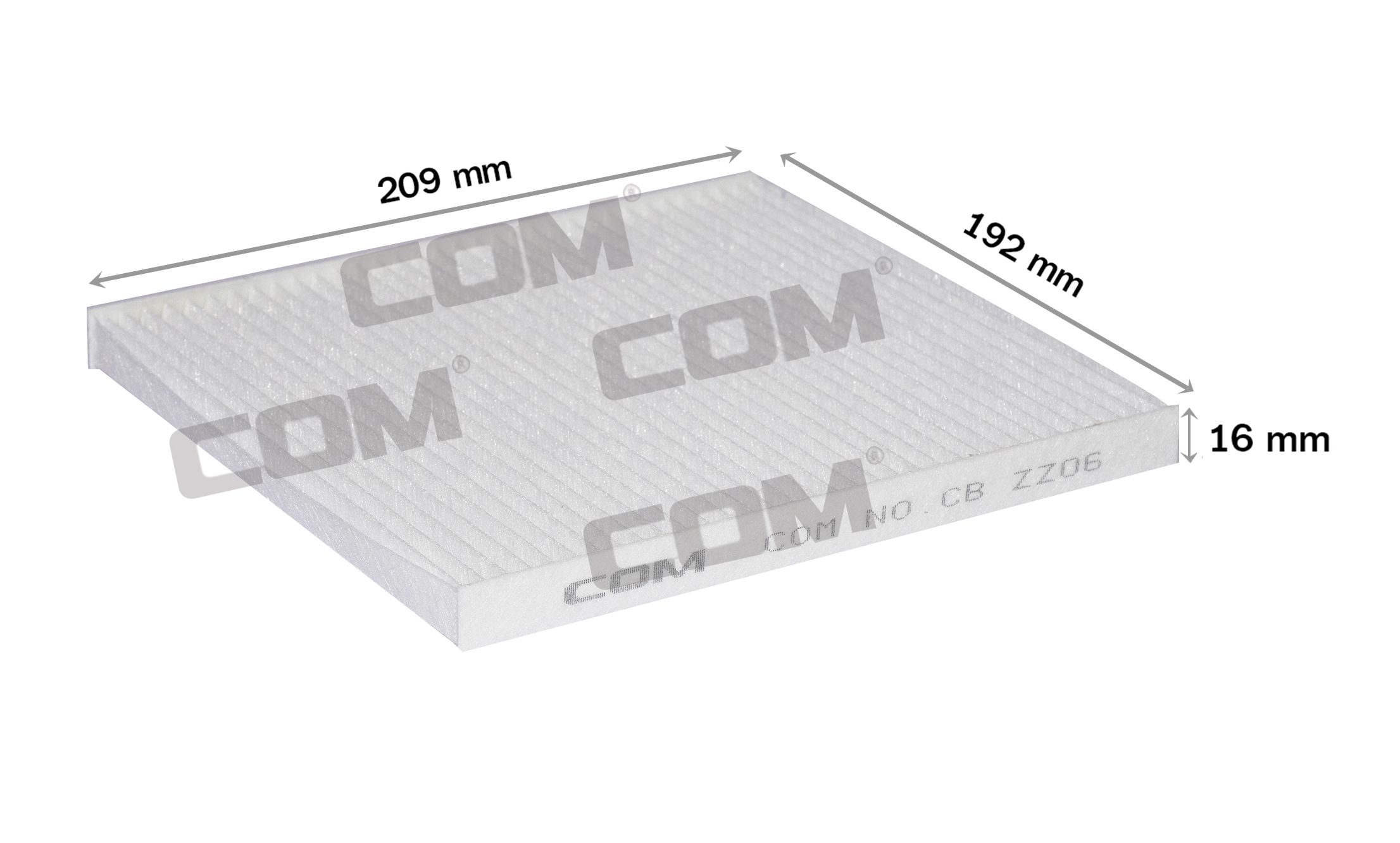 กรองอากาศ กรองแอร์ TOYOTA WISH โตโยต้า วิช 2.0 Q,S ทุกรุ่น ปี 2004-2010 ,ไส้กรอง COM