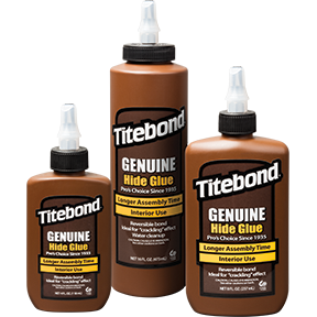 TITEBOND Genuine Hide Glue - กาวงานไม้จากธรรมชาติ ขนาดบรรจุ 4 และ 8 ออนซ์ (118 และ 237 มล.) U.S.A.
