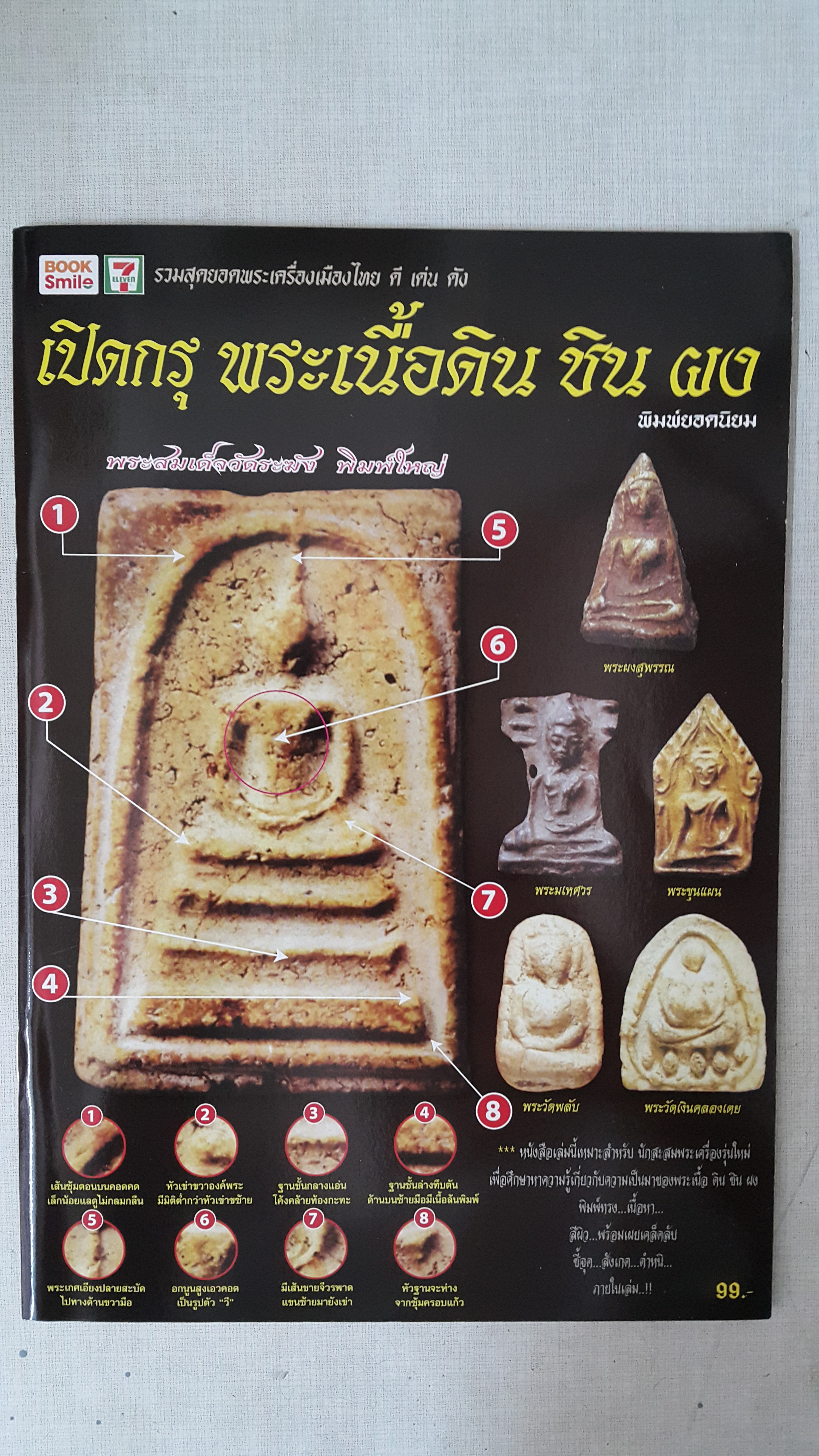 หนังสือ เปิดกรุ พระเนื้อดิน ชิน ผง พิมพ์ยอดนิยม
