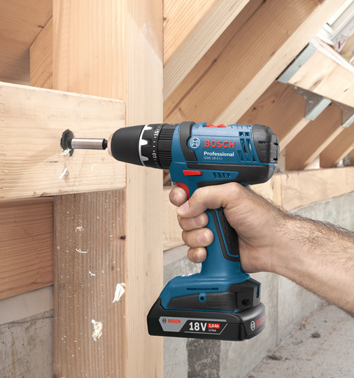 BOSCH GSB 18-2-LI สว่านกระแทกไร้สาย 18V (แบต 2 ก้อน)- 06019D23K0