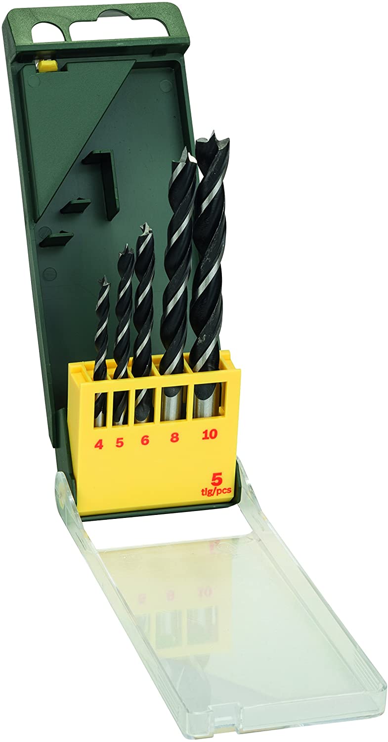 BOSCH 2607019440 Wood Drill Bit Set (5-Piece) - ชุดดอกปลายเกษรเจาะไม้ (ชุด 5 ดอก) - 2607019440