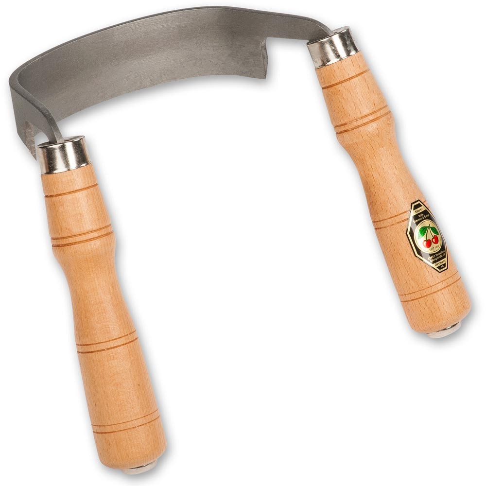 KIRSCHEN (Two Cherries) Inshave or Scorp - Draw Knives - มีดเหลาไม้แบบใบมีดโค้งเกือกม้า ขนาด 170มม. (Made in Germany)