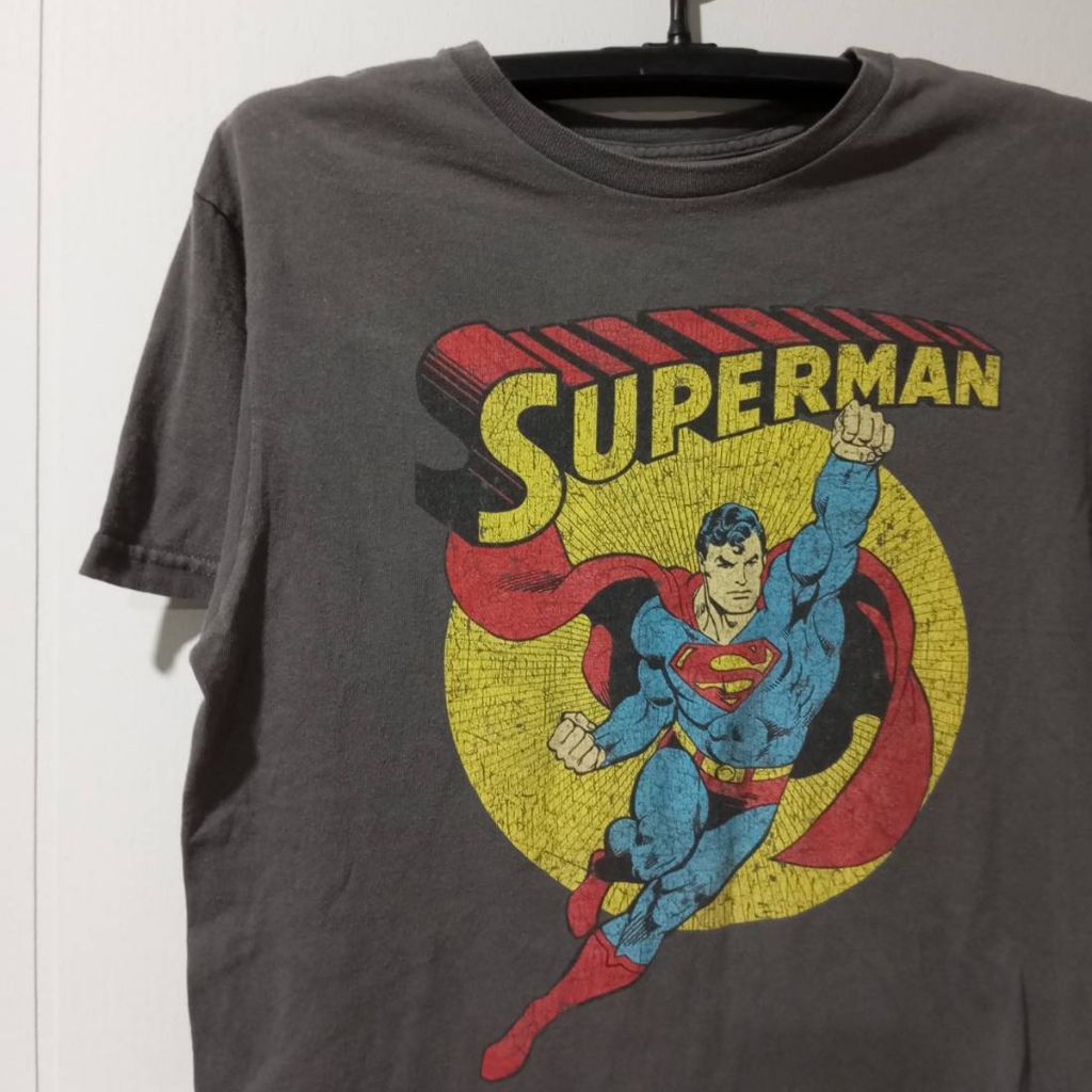 เสื้อยืดวินเทจ T-Shirt Vingtage Super man ซูเปอร์แมน มือสอง