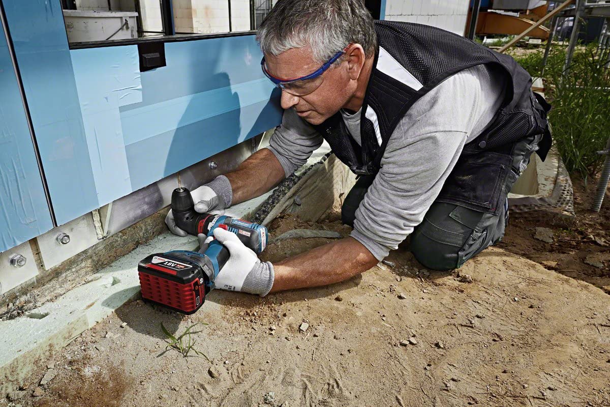 BOSCH GSR 18 V-EC FC2 - 18V Cordless Drill Driver with 2x 4.0 Ah batteries and charger - สว่านไขควงไร้สาย 18V. (แบต 4.0 Ah x 2ก้อน และแท่นชาร์จ รุ่น GSR 18V-EC FC2 - 06019E1170