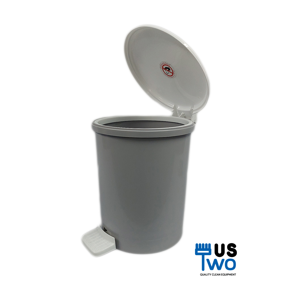 ถังขยะแบบเหยียบ ทรงกลม ขนาด 12 ลิตร