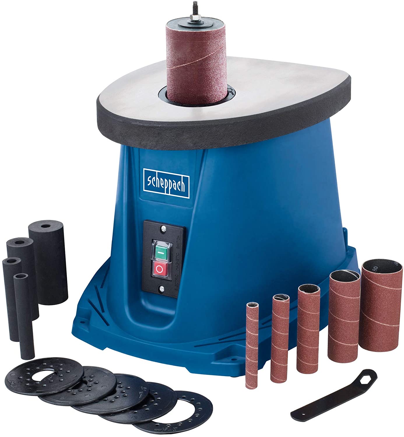 SCHEPPACH OSM100 Oscillating Bobbin Sander - เครื่องขัดกระดาษทรายแบบแกนหมุนขึ้นลงได้ SCHEPPACH รุ่น OSM100 - 490340190