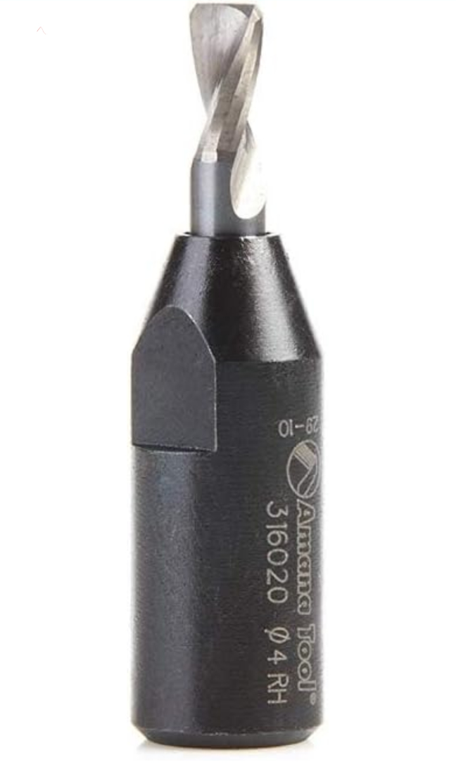 Amana Tool Carbide Tipped 2 Flute RH Rotation 4mm, 5mm, 6mm, 8mm and 10mm Thread for Domino DF 500 Joining Machine - ดอกกัดเครื่องโดมิโน สำหรับเครื่องรุ่น DF500 มีให้เลือกซื้อ 5 ขนาด (Made in U.S.A.) สินค้าสั่งซื้อล่วงหน้า Pre-Order