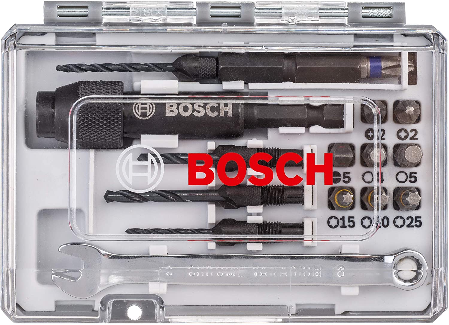 Bosch 2607002786 Screwdriver Bit Set HSS 20 Pcs - ชุดดอกสว่านและดอกไขควง 20 ชิ้น (Drill Drive) - 2607002786