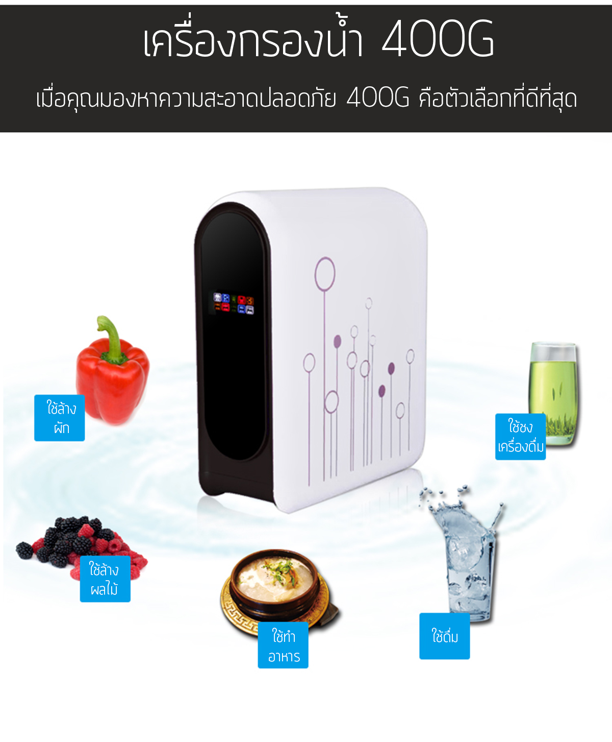เครื่องกรองน้ำ RO - CMT-RO400G