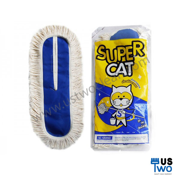 อะไหล่ผ้าม็อบดันฝุ่น ขนาด 18 นิ้ว 360 กรัม (สีขาว)