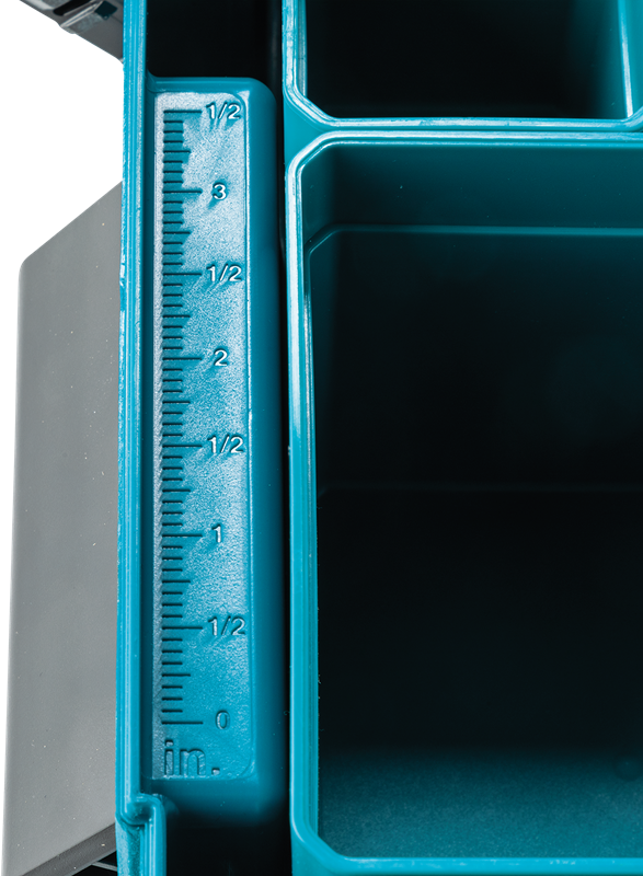 MAKITA MAKPAC 191X80-2 MAKPAC Interlocking Organizer with Inserts, 4‑3/8" x 15‑1/2" x 11‑5/8" - กล่องใส่อุปกรณ์งานช่างใช้กับระบบกล่อง Makpac - 191X80-2