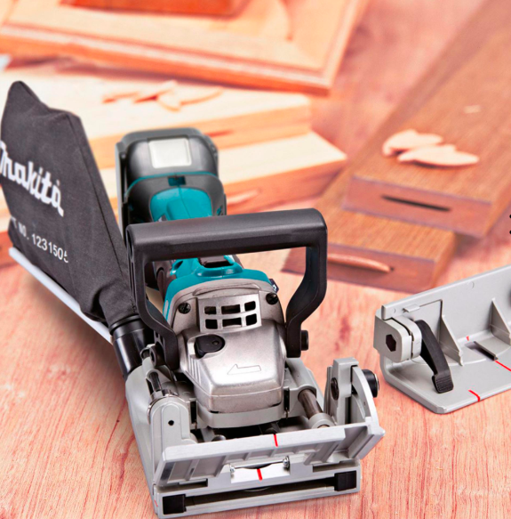 Makita DPJ180Z 18v Cordless Biscuit Jointer - เครื่องเซาะร่องใส่แผ่นบิสกิตไร้สาย 18v Li-Ion (ตัวเปล่าไม่มีแบตเตอรี่ ไม่มีแท่นชาร์ท)