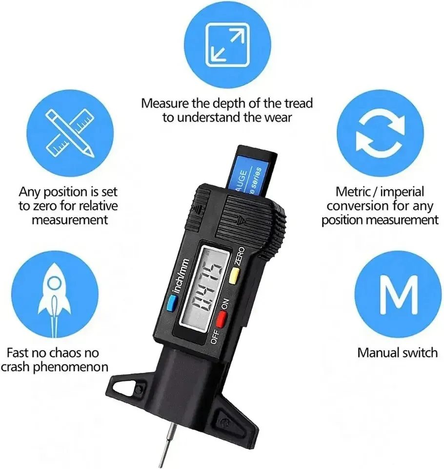 SIT TOOL SIT-0908 - Digital Depth Gauge - ตัววัดความลึกใบกบ เครื่องไสชิด และความลึกต่างๆในงานไม้ SIT TOOL รุ่น SIT-0908