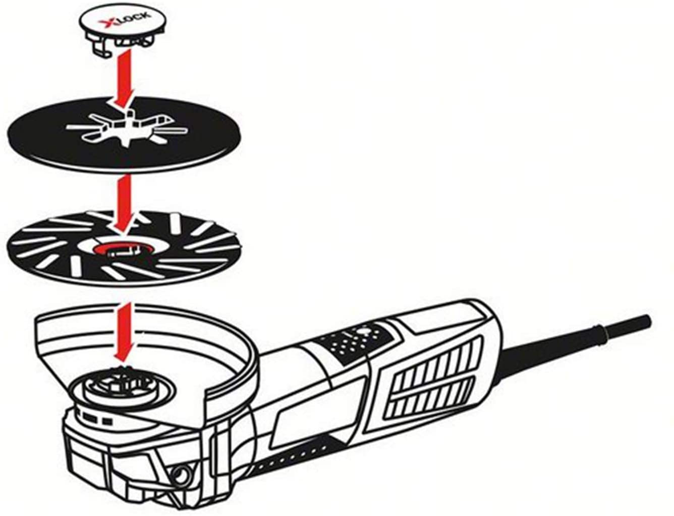 BOSCH Support Plate Hard X-Lock Diameter 125 mm - จานรอง X-Lock 125 มม. (แบบแข็ง) - 2608601716