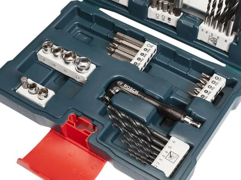 BOSCH 2607017316 V-Line Drill- and Screwdriver Bit Set 41 pieces with angle driver - อุปกรณ์เสริม Bosch V-line 41 ชิ้น - 2607017316