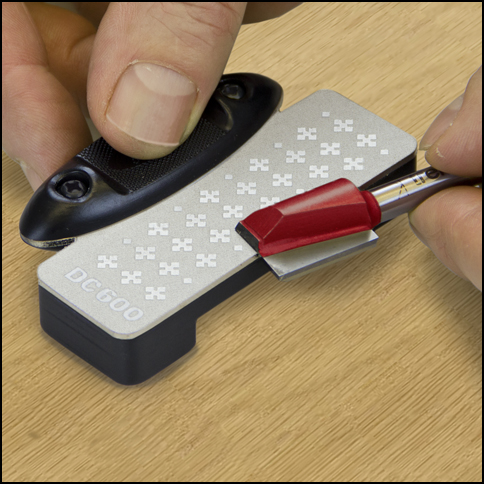 TREND/ M-POWER 10009 - Diamond Cross Router Bit Sharpener (หินเพชรลับคมดอกเร้าเตอร์) U.K./