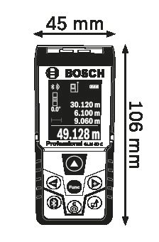 BOSCH GLM 50 C 50m. Laser Measure - เครื่องวัดระยะด้วยเลเซอร์ ไกล 50 เมตร Bosch รุ่น GLM 50 C - 0601072CK0