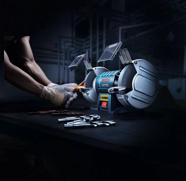 BOSCH GBG 60-20 8-inch (200mm.) Double-Wheeled Bench Grinder- เครื่องมอเตอร์หินไฟขนาด 8 นิ้ว (200มม) บ็อช รุ่น GBG 60-20 - 060127A4K0